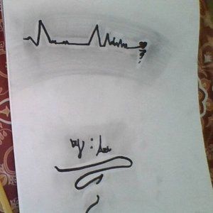 A homemade paper art piece